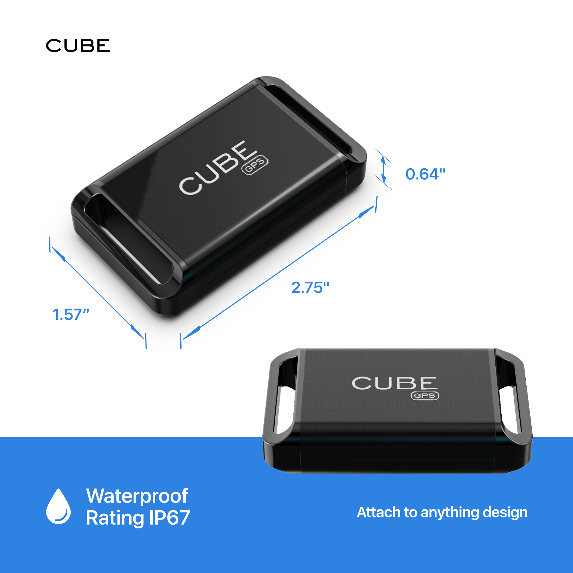 Cube GPS Pro Asset Tracker 1-Year Rechargeable Battery, Magnetic,  Waterproof, Worldwide Asset Tracking, Subscription Req C7005 - The Home  Depot