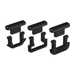Cube GPS tracker collar attachment clips, set of three