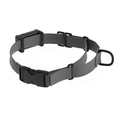 Cube GPS tracker collar clip securely fastened to strap